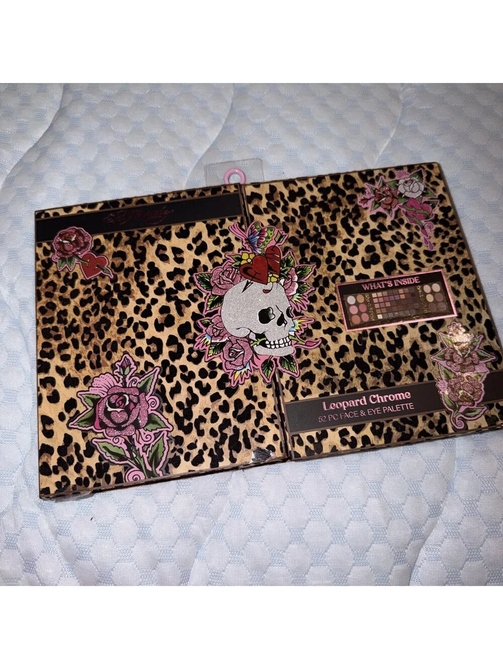 Ed Hardy Leopard Chrome 52 Pc Face & Eye Makeup Palette Eyeshadow Blush New